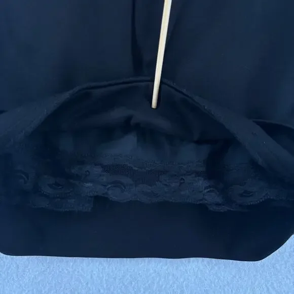 TRINA TURK Skirt M Straight Pencil Zip Back Lined Modal Stretch Career Black - Picture 10 of 14